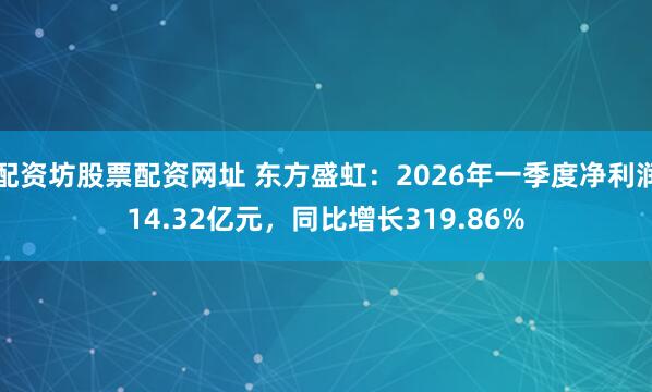 配资坊股票配资网址 东方盛虹：2026年一季度净利润14.32亿元，同比增长319.86%